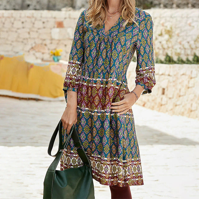 Robe Géométrique Ethnique – Femme – Zafira