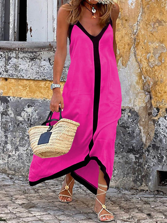 Maxine - robe maxi sans manches douces