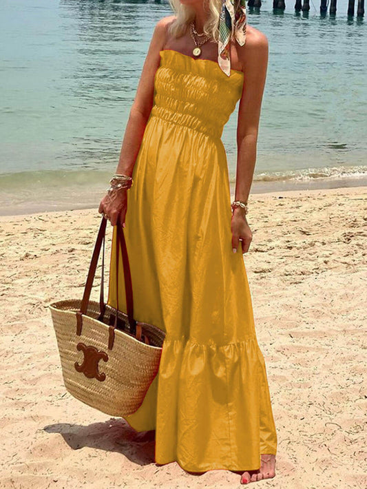 Deborah - Charmante robe maxi sans bretelles