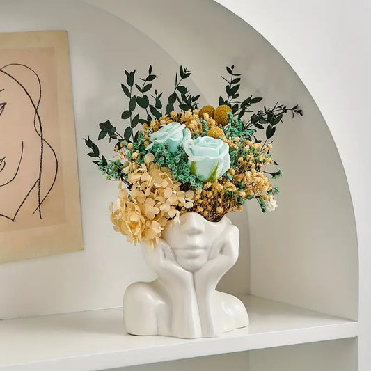 Vase crème unique et moderne