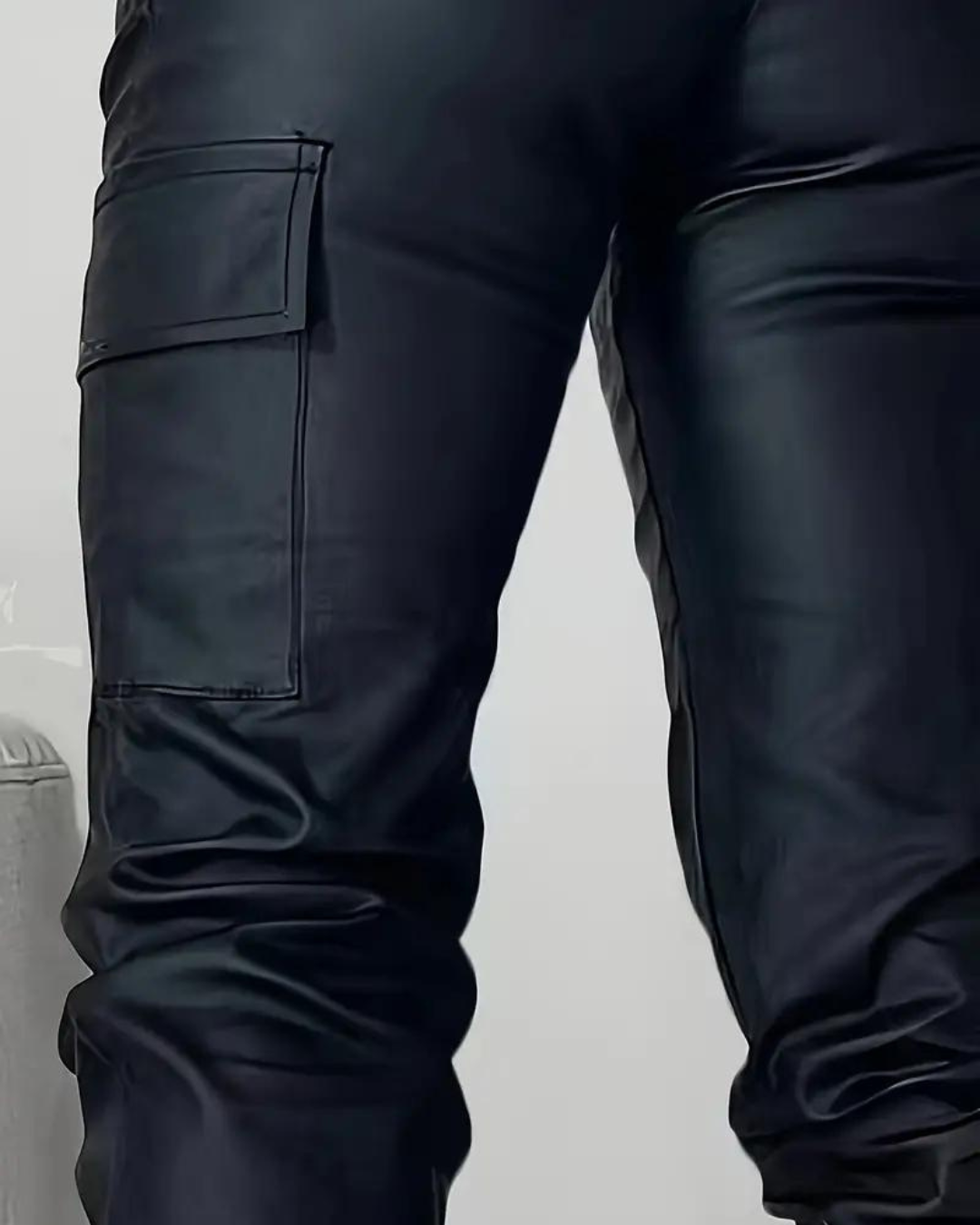 Élodie - Pantalon Cargo Confortable En Cuir