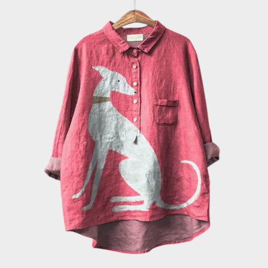 Bianca - chemise avec pression d'animal