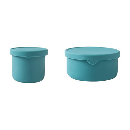 Boîte à lunch en silicone – sans BPA, hermétique et compatible avec le micro-ondes