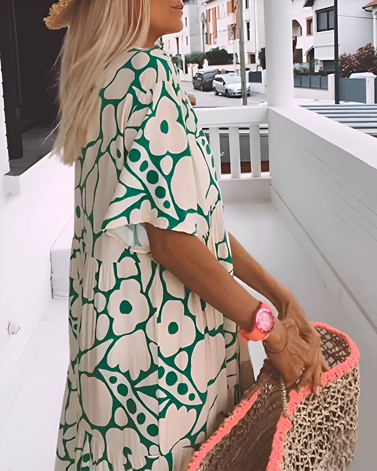 Charlotte - robe midi imprimée