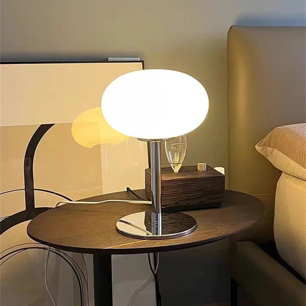 Lampe de table Bauhaus rechargeable – Design Lollipop avec luminosité réglable