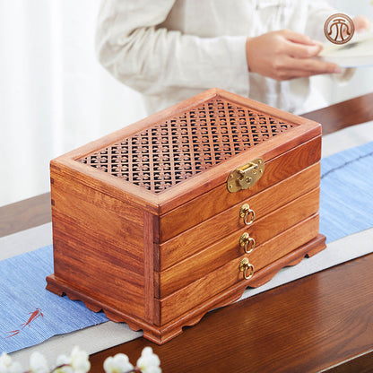 Boîte de rangement de bureau Mahagoni Home