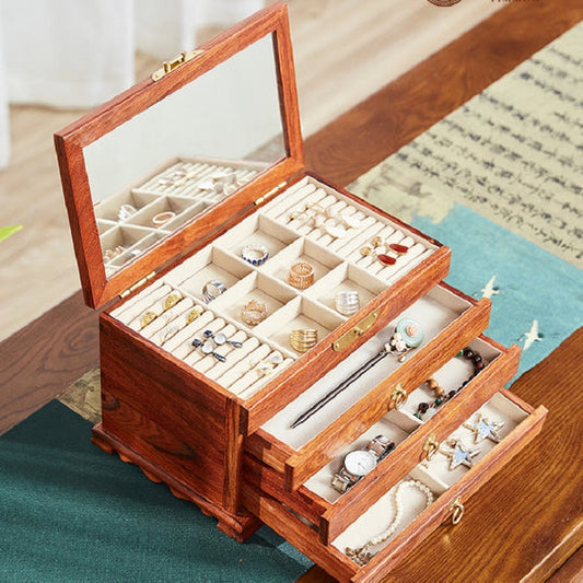 Boîte de rangement de bureau Mahagoni Home