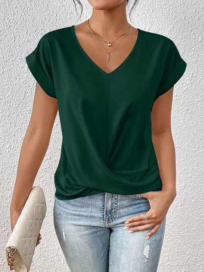 T-shirt avec le cou de coeur pour les femmes