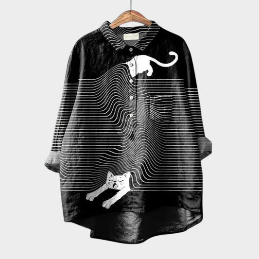 Astrid - chemise détendue avec imprimé pour animaux de compagnie
