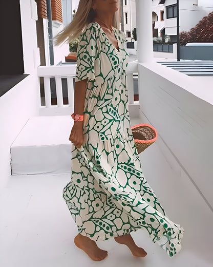 Charlotte - robe midi imprimée