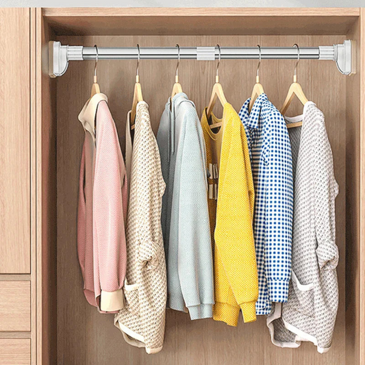 Barre de tension réglable – Sans perçage pour rideaux, rideaux de douche ou vêtements
