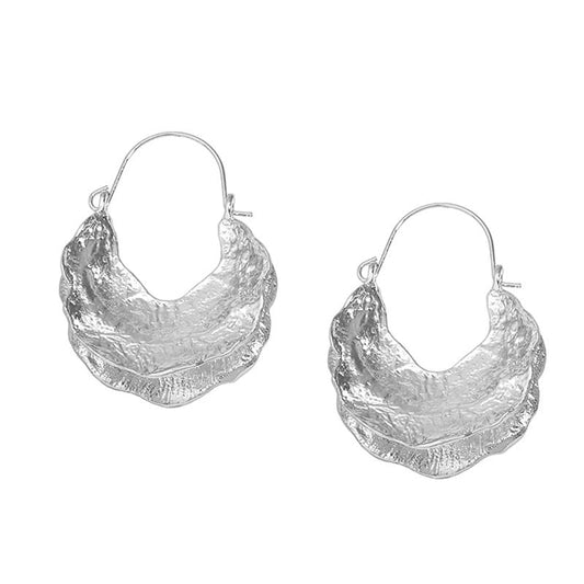 Boucles d'oreilles rondes en panier peul