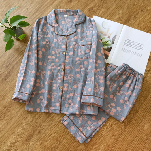 Ensemble de Pyjama à Motif Floral pour Femmes | Décontracté