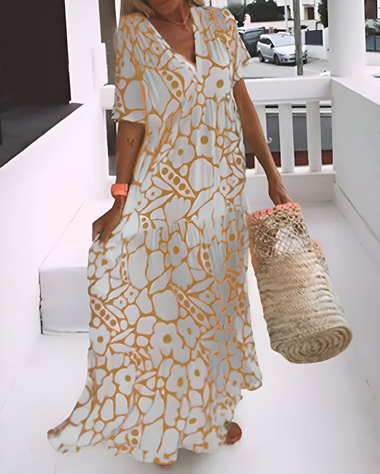Charlotte - robe midi imprimée