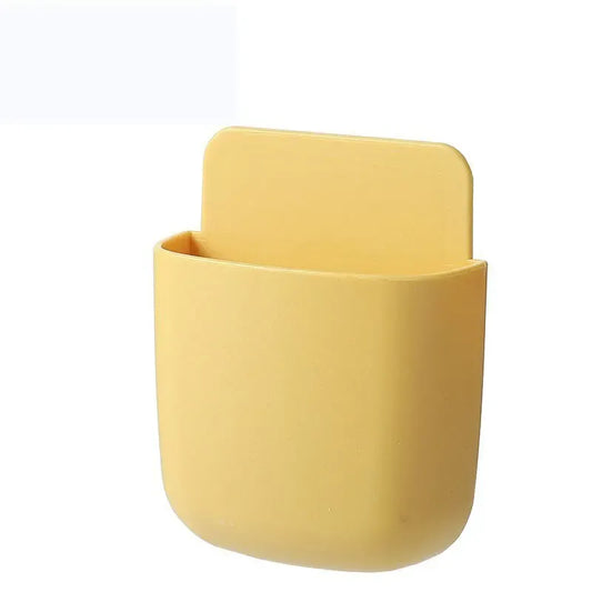 Boîte de rangement autocollante pour télécommandes, téléphones portables et plus – Pas besoin de percer !