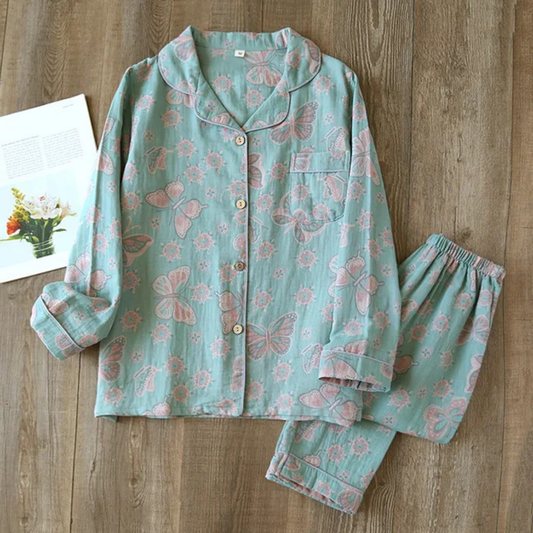 Ensemble de Pyjama à Motif Floral pour Femmes | Décontracté