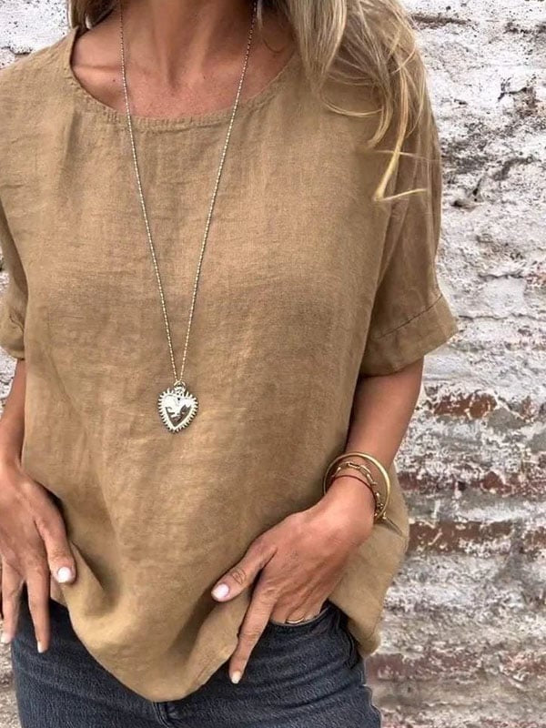 Top détendu minimaliste