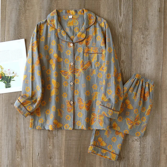 Ensemble de Pyjama à Motif Floral pour Femmes | Décontracté