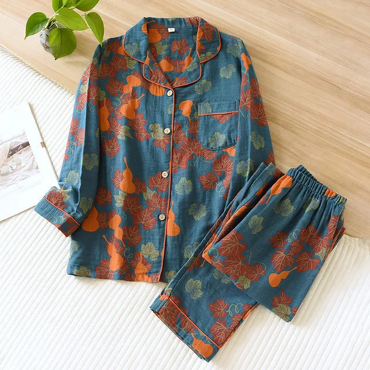 Ensemble de Pyjama à Motif Floral pour Femmes | Décontracté