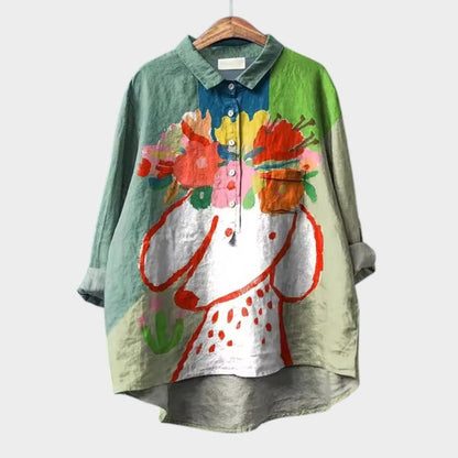 Astrid - chemise détendue avec imprimé pour animaux de compagnie