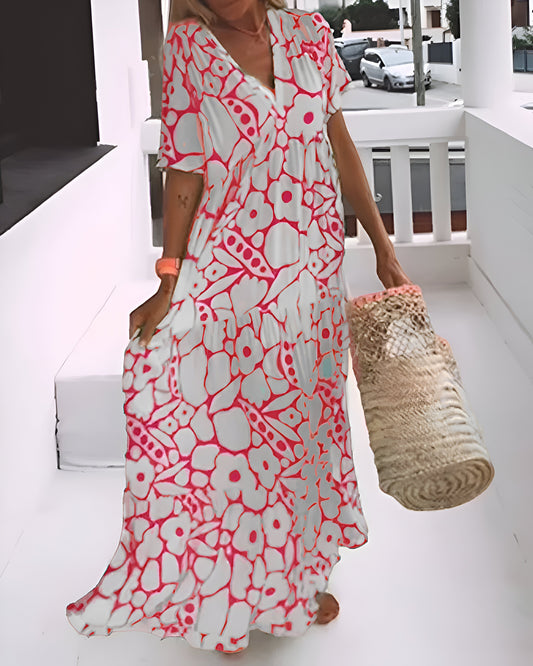 Charlotte - robe midi imprimée