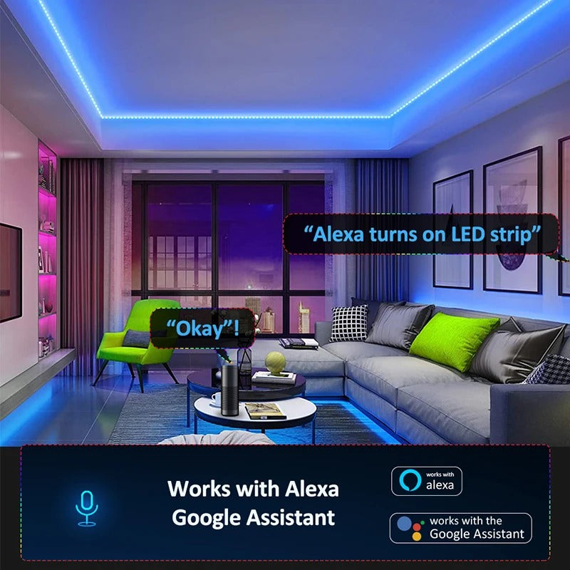 Bandes LED néon – Contrôle intelligent flexible pour une décoration créative