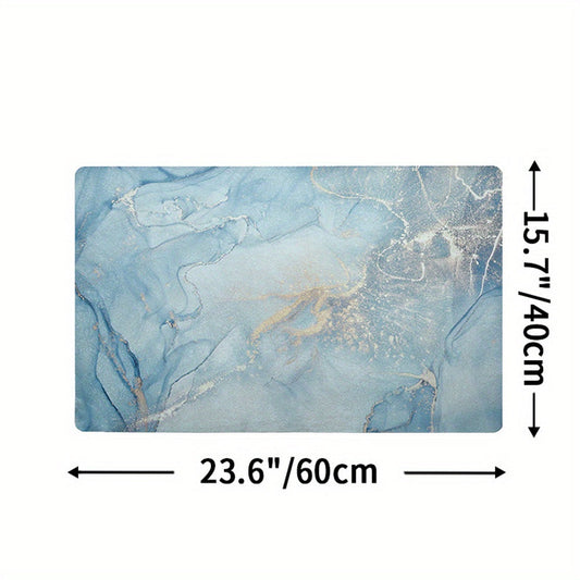 Tapis de bain antidérapant en marbre Fien – Confort luxueux et sécurité pour votre salle de bain