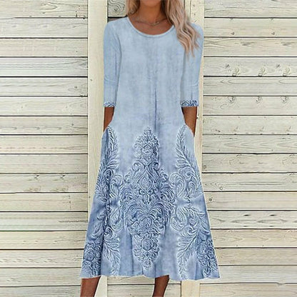 Robe Vintage Imprimée – Femme – Evelyne