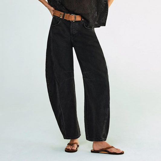 Variant image for Jean Femme Coupe Large | Jeans Femme Printemps Été | Salomé-6