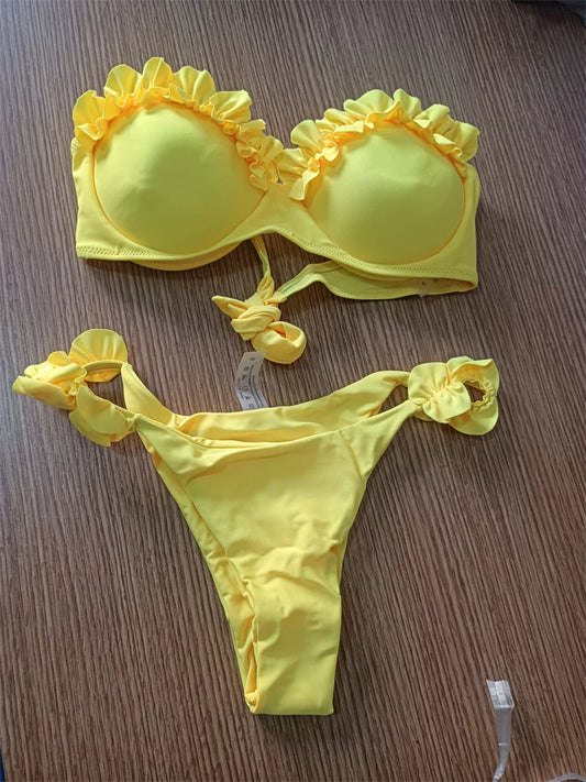 Bikini Bandeau 'Sylvie' Imprimé
