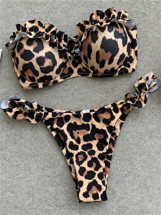 Bikini Bandeau 'Sylvie' Imprimé
