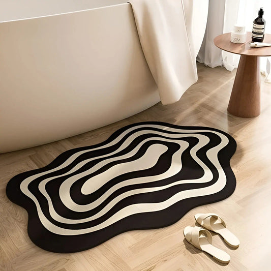 AquaSafe Pro Tapis de Bain – Antidérapant, Haute Absorption, Protection pour les Sols de Salle de Bain