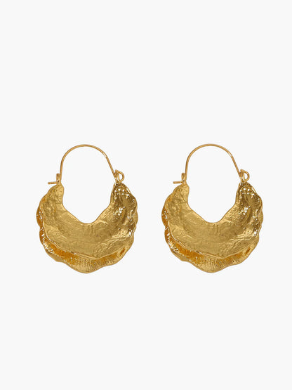 Boucles d'oreilles rondes en panier peul