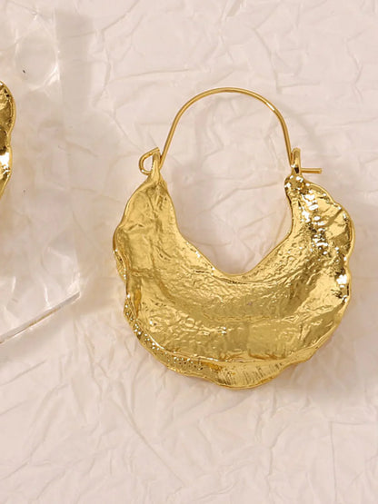 Boucles d'oreilles rondes en panier peul
