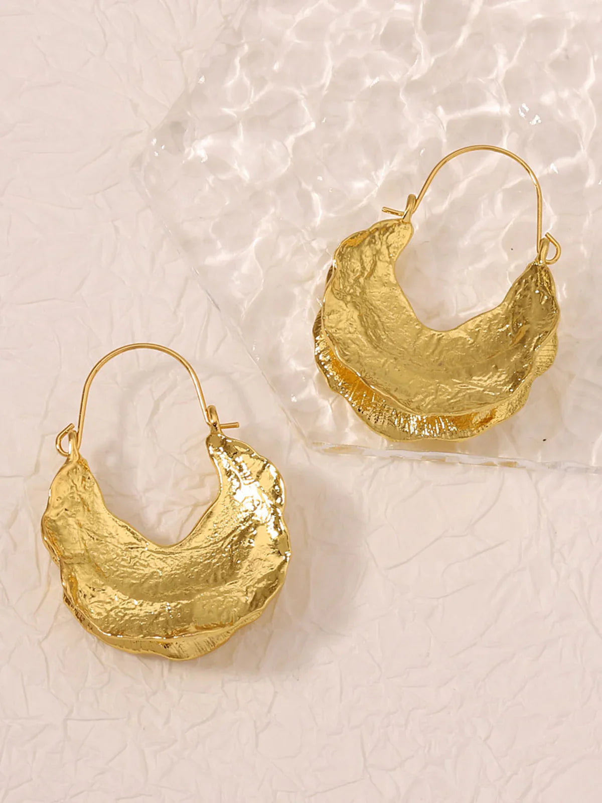 Boucles d'oreilles rondes en panier peul