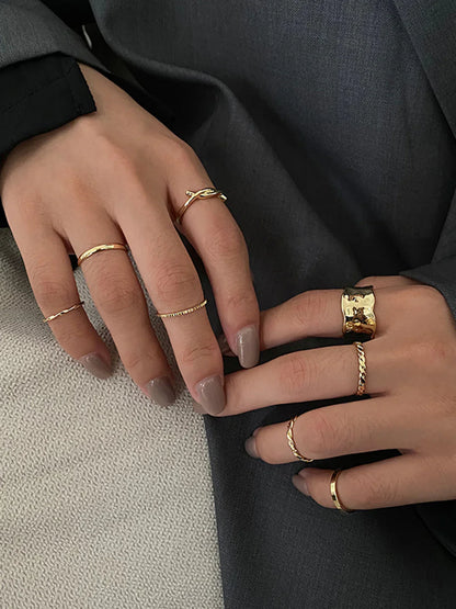 Bague Simple Milana (8pcs)
