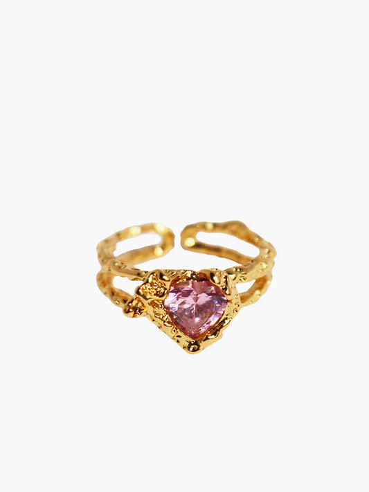 Bague en Rhinestones Cœur Melody