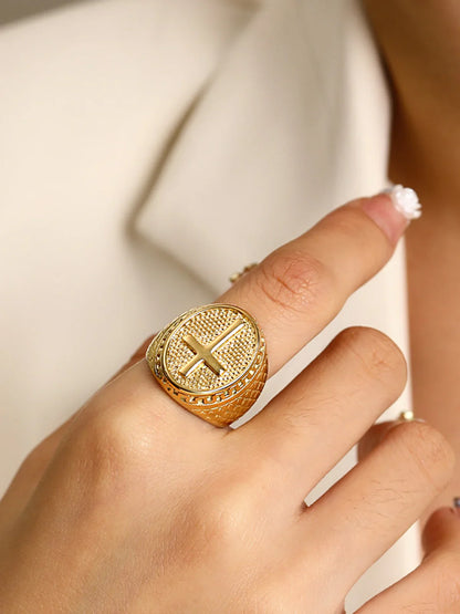 Bague Croisée Dorée Selly