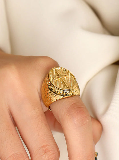 Bague Croisée Dorée Selly