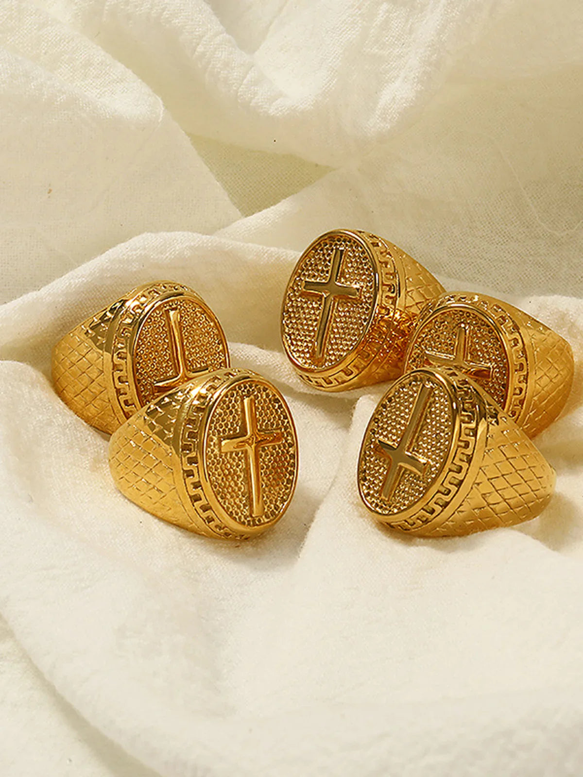 Bague Croisée Dorée Selly