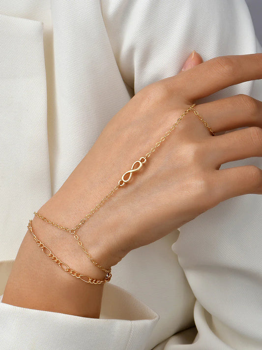 Bracelet Anneau de Doigt en Or Enchanté
