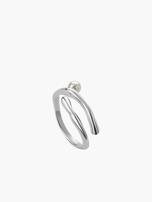 Bague ouverte en faux perles Reilly