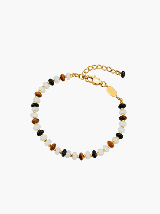 Bracelet en perles d'œil de tigre Cally