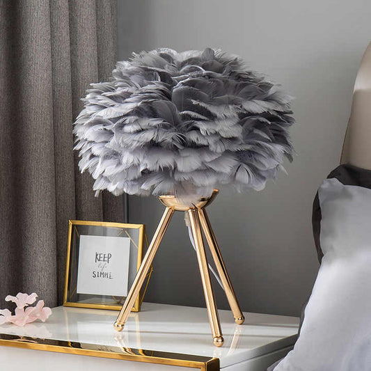 Lampe de table Blossom – Design élégant en forme de plume avec lumière dimmable