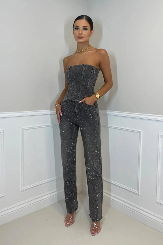 Variant image for Jean Femme En Diamant | Jeans Femme Événement Spécial | Marie-22