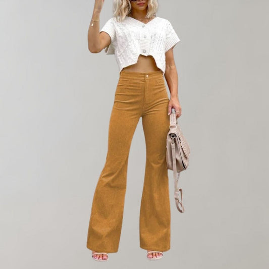 Chloé - Pantalon Évasé En Velours Côtelé