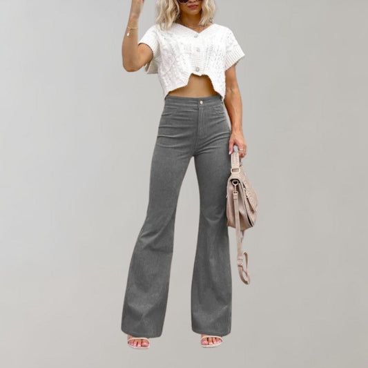 Chloé - Pantalon Évasé En Velours Côtelé