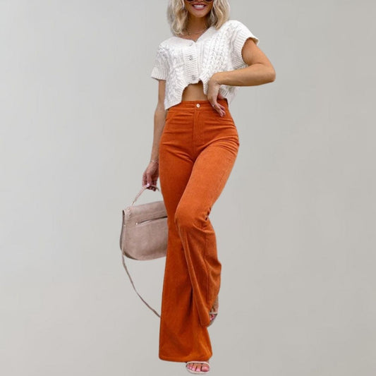 Chloé - Pantalon Évasé En Velours Côtelé
