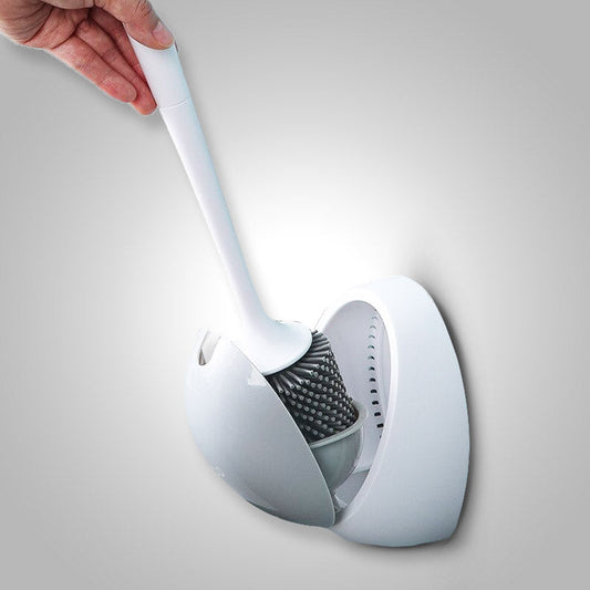 CleanSweep Brosse de Toilette Hygiénique – Flexible, Montage Mural et Facile à Nettoyer