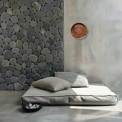 CoolamonArt Art mural en aluminium - Décoration murale ronde unique inspirée du design traditionnel